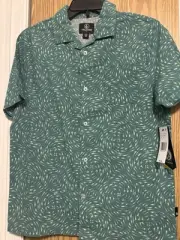 Volcom Boys Short Sleeve Print Button Up Shirt MSRP $45