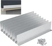 4 Pcs Gutter Valley Splash Guard,Straight Rain Diverter Roofing Gutter Guards,Rain Drip Gutter Guard for House Shingle Roofs Corner (4)