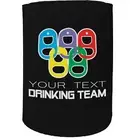 Stubby Holder Team Drinking Team RINGS Personalised Country Funny Christmas