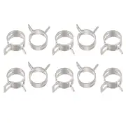 Spring Hose Clamp, 20pcs 65Mn Steel 13mm Low Pressure Air Clip, Nickel Plated