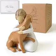 DUMING-IN Dog Memorial Gifts, Hand-Painted Dog Angel Figurines, Loss Sympathy Remembrance Gift, Dog Lovers Gifts for Men Women