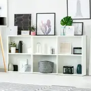 3 PCS Bookcase Storage Shelf Bookshelf Stand Organizer Adjustable Shelves White
