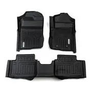 RubberTree Deep Dish Car Mats to suit Ford Ranger Next Gen 2022 Onwards Super Cab Xl - FD105-02-3D
