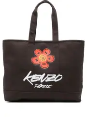 [Kenzo] Kenzo-Kenzo X Futura 2000 Kenzo Utility Boke Flower-Print Tote Bag-Donna OS