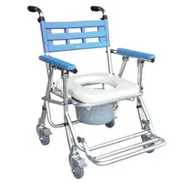 在飛比找蝦皮購物優惠-《好康醫療網》耀宏鋁合金便器椅洗澡椅(可收合附輪)YH121