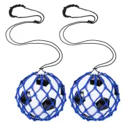 Soccer Ball Net, Solo Football Ball Kick Net Practice Training, Blue