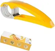 Banana Slicer Fruit and Vegetable Salad Peeler Cutter, 1PC Banana Slicer Fruit and Vegetable Salad Peeler Cutter,Fruit and Vegetable Salad Peeler,Banana Slicer Banana Filler Cutter,Fruit Slicer Cutter