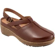 SoftWalk® Arica Slingback Clog in Brown at Nordstrom, Size 11