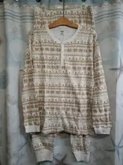 Gymboree Unisex Polar Bear Fairisle Thermal Pajamas Mandy Moore Size Medium NWT
