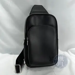 BRAND楓月 LOUIS VUITTON M30863 黑Avenue NM 胸包 晶片款 肩背包 單肩包