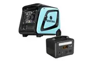 Gentrax 4.2KW Max 3.5KW Rated Inverter Generator Portable Gasoline +VoltX 600W 307wh Power Station