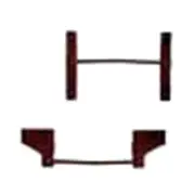 NEW Kadee 2253 End Grab Irons Boxcar Red 8 HO Sc FREE US SHIP