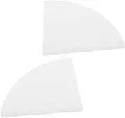 iplusmile Corner Rack for Wall 2pcs Floating Book Shelves Decorative Storage Shelf Set Fan Shape Wall Decor for Home