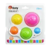 KOTY Tololo Baby Practice Board Push Pop Early Education Development Toy