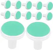 TOKIDNY 12 Pcs Nail Grinding Head Nail Cutter Pads Nail File Polish Disc Nail Clippers Pads Nail File Replacement Pads Nail Trimmer Pads Nail Files Pads