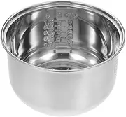 [Cabilock] 2L Stainless Steel Rice Cooker Inner Pot, Non-Stick Replacement Pot, Interior Cooking Replacement Liner for Kitchen Pressure Cooker Rice Maker