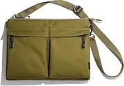 Anthrac 60023 Shoulder Bag, CITY Helmet Shoulder Bag, Medium, Ventile Fabric, Waterproof, Sacoche, B5 Size
