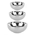 Stainless Steel Household Double Layer Noodles Soup Bowl Food Fruit Container✿