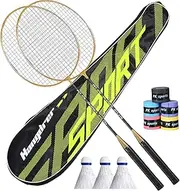 Badminton Racket Set | Professional Badminton Racket Set for Adults, Lightweight Badminton Equipment for Adults, Sweat Absorption for Adults and Professio