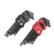 Steelman 26 Piece Long Arm Hex Key Allen Wrench Set SAE Metric 41935
