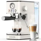 Espresso Machine 20 Bar, Upgraded Espresso Maker with Milk Frother Steam White