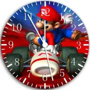 Super Mario Kart Frameless Borderless Wall Clock Nice For Gifts or Decor W56