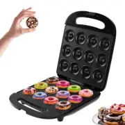 Mini Donut Maker- Maker Machine for Home -16 Small 16-Black