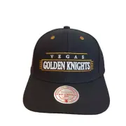 Mitchell & Ness Black Vegas Golden Knights NHL Pro Crown Fit Snapback Cap Hat