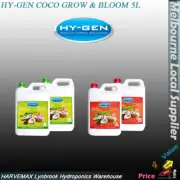 HY-GEN COCO GROW & BLOOM NUTRIENT 5L HYDROPONIC NUTRIENTS
