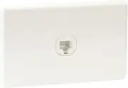QCE Slimline CAT6 Data Wall Socket Outlet RJ45 for Ethernet Network Telephone