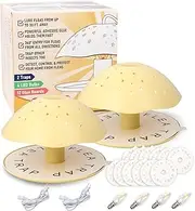 2 Packs of Sticky Flea Traps for Inside Your Home, Flea Trap, with 12 Sticky Boards & 4 Long-Lasting LED Bulbs, Indoor Bed Bug Light Trap Pest Control, Friendly to Pets & Children, Light Yellow