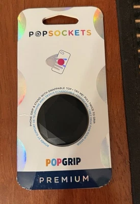 NEW Authentic PopSockets Premium Aluminum Black Phone Grip PopSocket Pop Socket