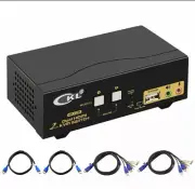 ✅ CKL HDMI KVM Switch 2 Port Dual Monitor Extended Display 4k x 2k CKL-922HUA
