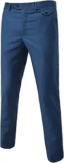 [Maiyifu-GJ] Mens Stretch Skinny Dress Pants Formal Slim Fit Suit Pants Fashion Business Casual Front Flat Trousers