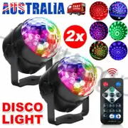 2X Disco Magic Ball Light LED Party RGB Rotating Club DJ Stage Lights +Remote