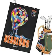 Golf Towels - Absorbent Microfiber Golf Cleaning Rag - with Carabiner Clip, Portable Golfing Accessories for Outdoor Course Gym