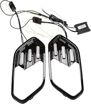 Pair DRL LED Daytime Running Light Driving Fog Lamp Turn Signal Light Compatible for Ford Escape 2017-2019 B