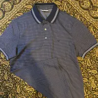 在飛比找蝦皮購物優惠-EMPORIO ARMANI polo 深海藍 LOGO 極