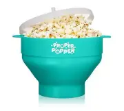 The Original Proper Popper Microwave Popcorn Popper Silicone Popcorn Maker Co...