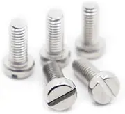 10-50pcs M1.6 M2 M2.5 M3 M4 M5 A2-70 304 Stainless Steel DIN84 GB65 Slotted Cap Head Slot Column Round Cheese Head Screw Bolt(25mm,M2 50pcs)