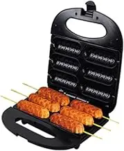 Electric Crispy Corn Hotdog Waffle Maker ，Mini French Muffin Hot Dog Lolly Stick Sausage Machine Breakfast Pan Baking Grill