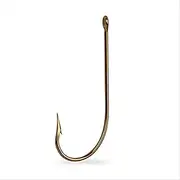 [Mustad] 3366 Classic Sproat Large Ring Hook (100-Pack), Bronze