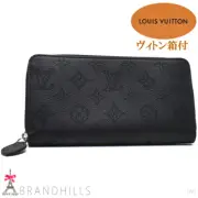 Louis Vuitton Long Wallet Women'S Zippy Mahina Noir Round Zipper M61867