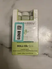 Clean+Easy Tea Trea Oil Infused Roll-on Wax Large Cartridge 3 Pack 8.4 Oz