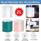USB Air Humidifier Dual Nozzle LED Oil Essential Diffuser Aromatherapy Purifier