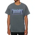 THRASHER FLAME LOGO TEE 美國滑板品牌 灰色 紫藍火焰T 限定 男女 代購