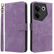 For Transsion Tecno Camon 20 Pro 5G CK8n Flip Wallet Case RFID Blocking Stand Phone Cover with Strap