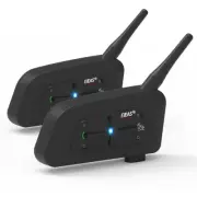 2 X Bluetooth Intercom Headet Motorcycle Helmet Interphone 700M 7 Rider