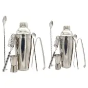 Set of 6 Cocktail Shaker Set Cocktail Mixer Gadgets Stainless Steel Material