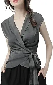 [Generic] Women V Neck Summer Tops Shirts 2025 Ladies Office Tops